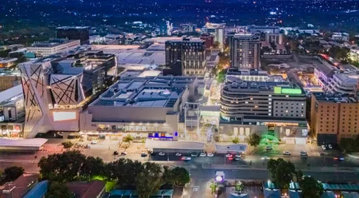 Rosebank, Johannesburg at dusk